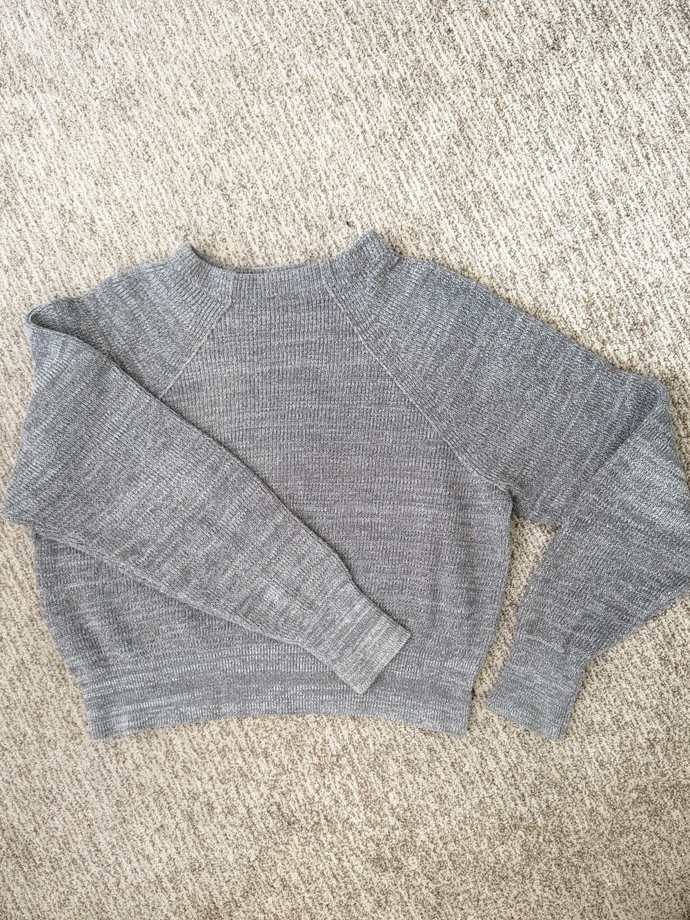 Free People Heather Gray Turtleneck Sweater